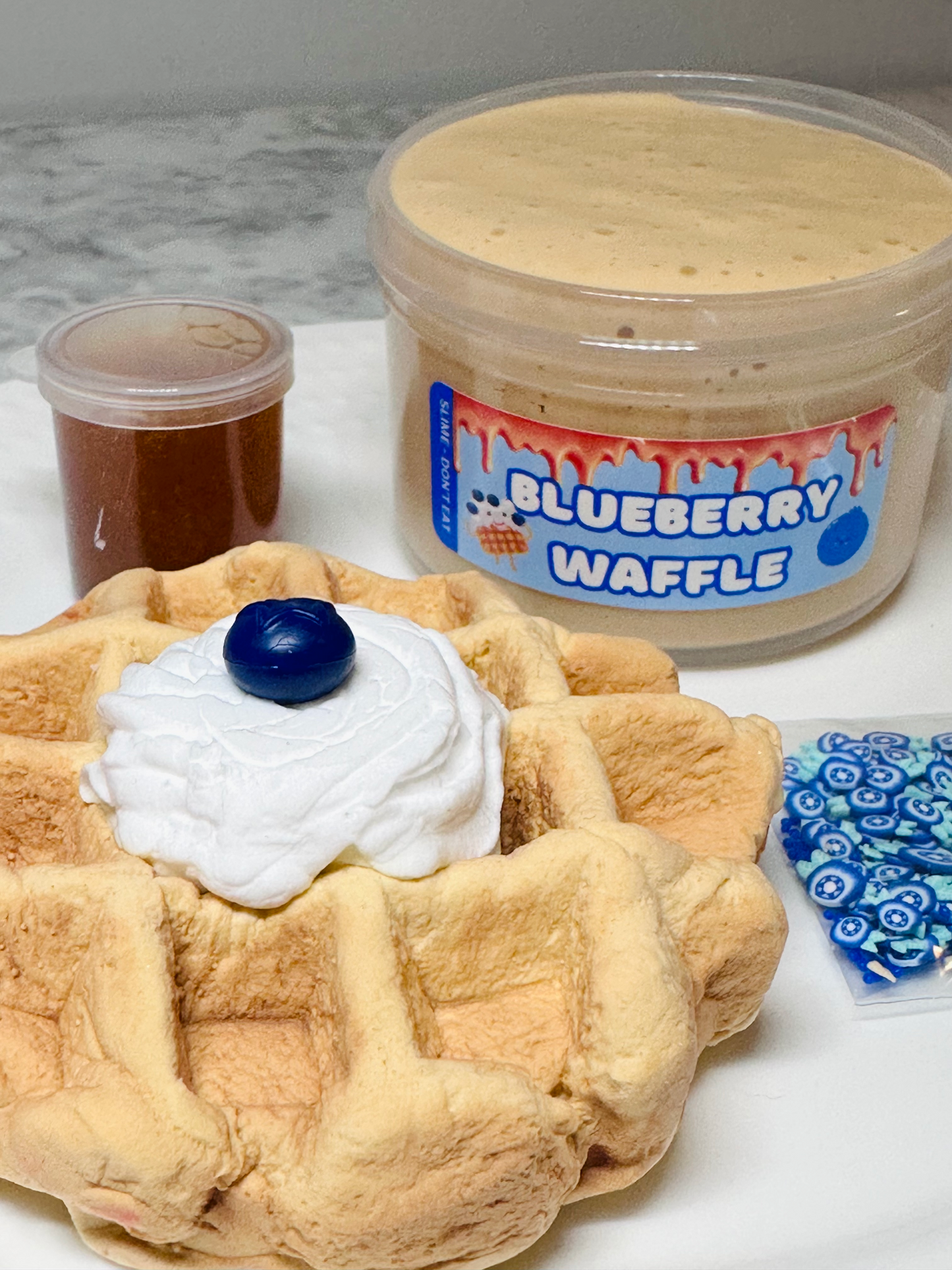 Blueberry Waffle Clay Kit - Butter Slime