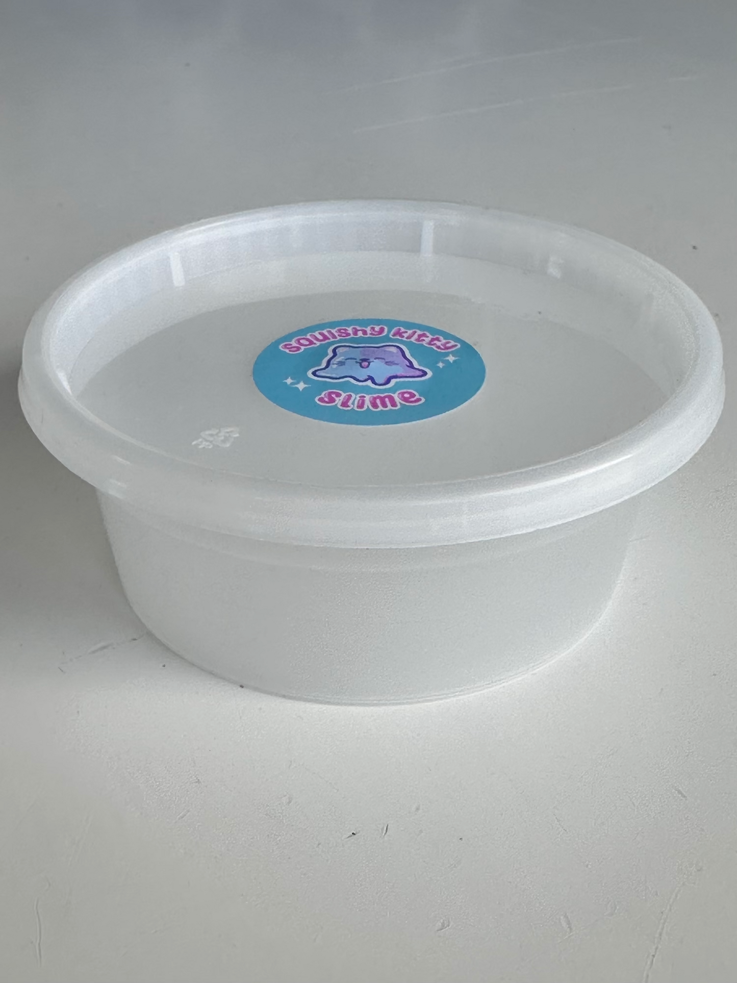Deli container for inflated slime