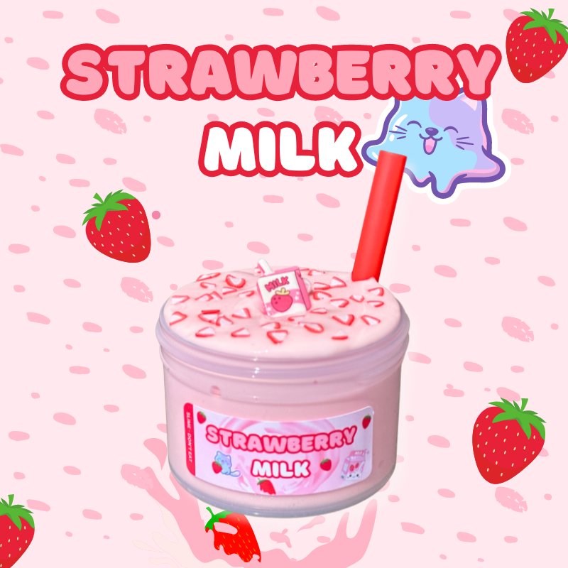 Strawberry Milk - Thick and Glossy Slime