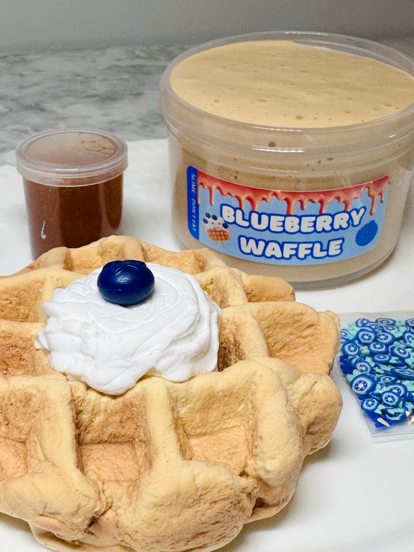 Blueberry Waffle Clay Kit Slime