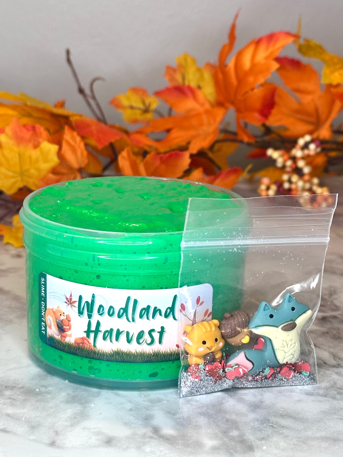 Woodland Harvest - butter fizz slime