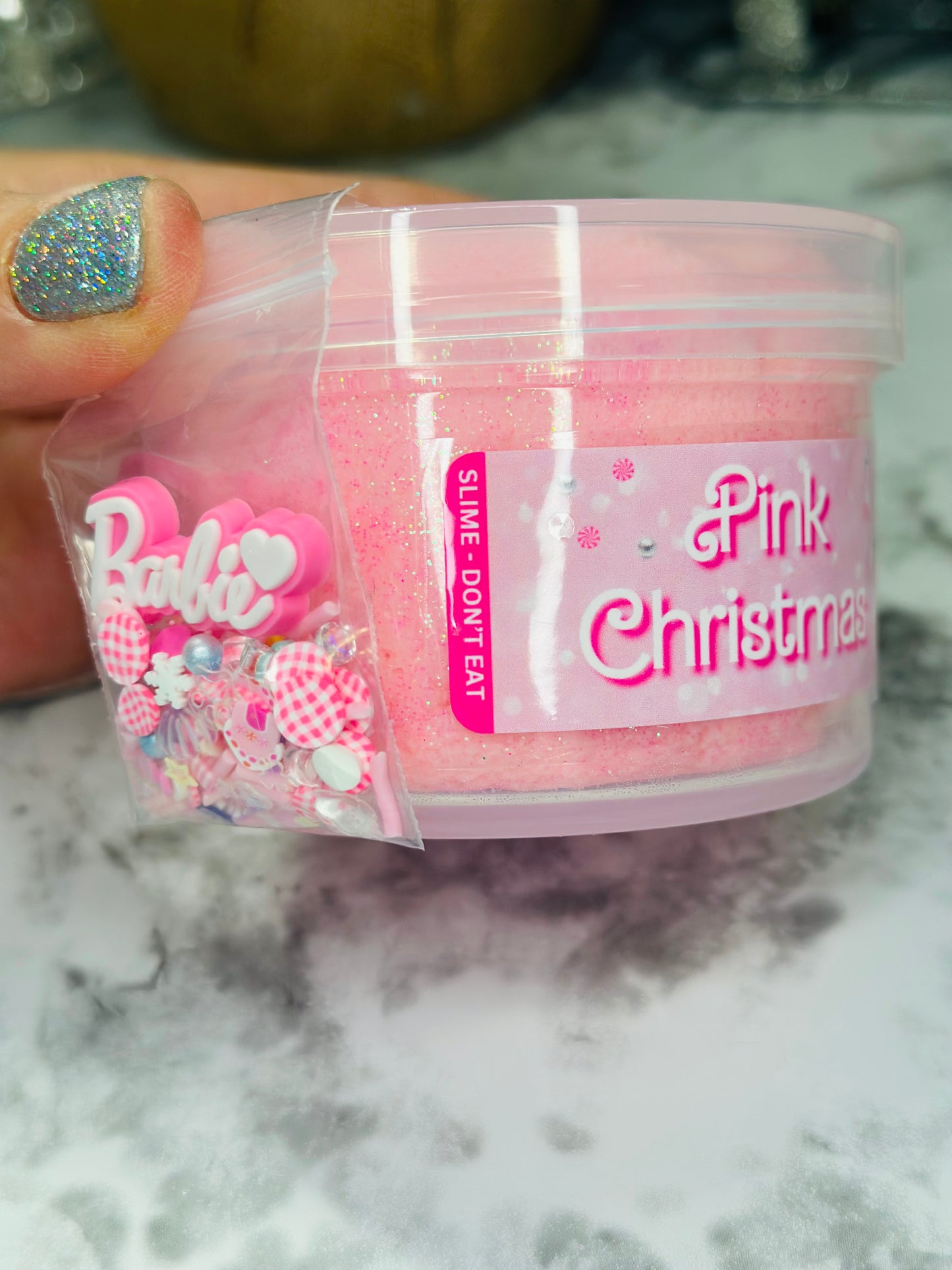 Pink Christmas - Cloud Slime