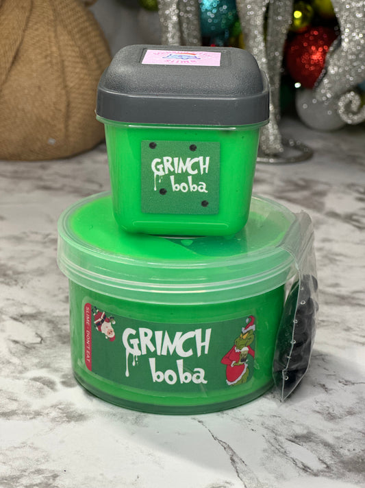 Grinch Boba - Glossy slime