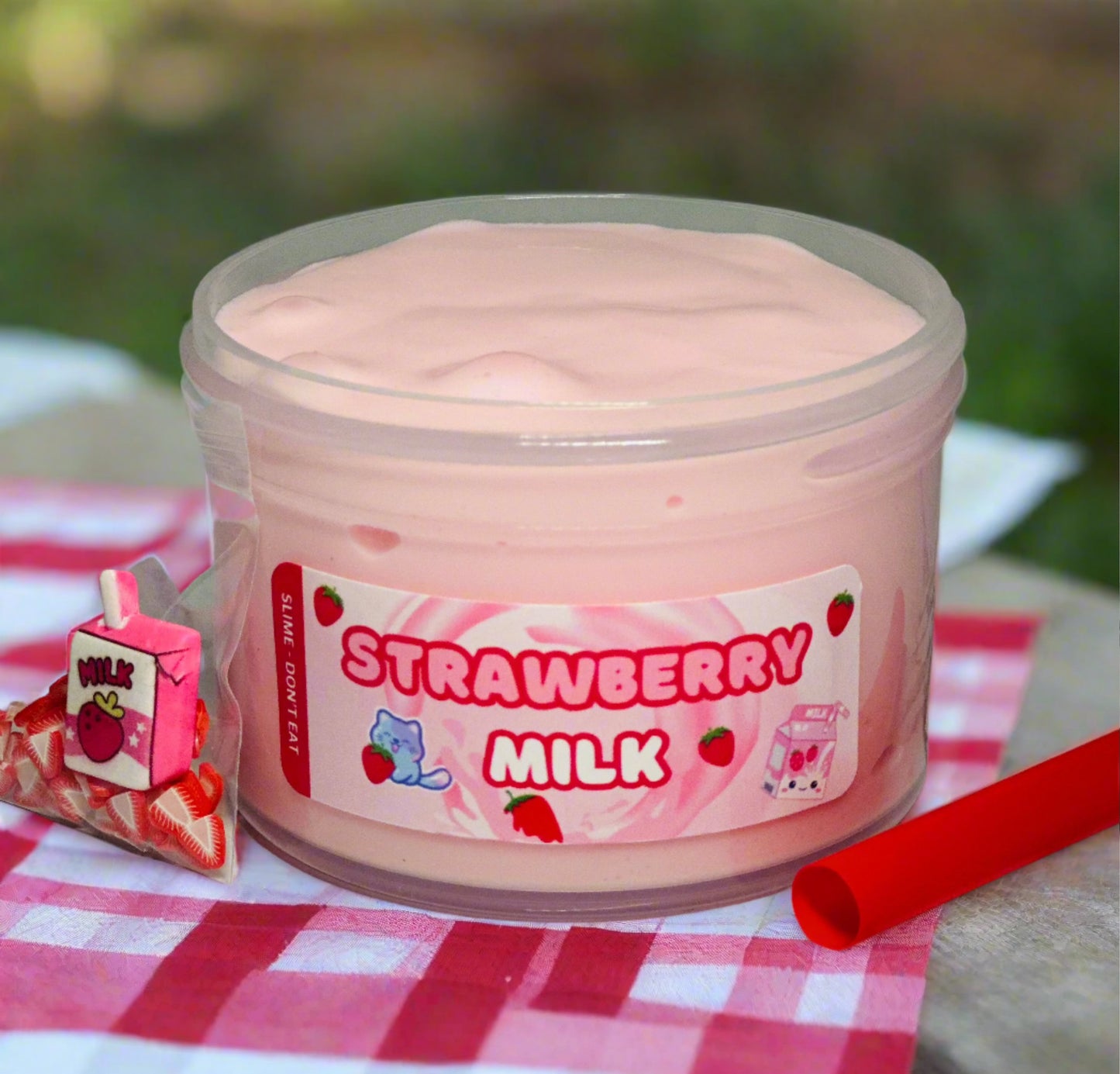 Strawberry Milk - Thick and Glossy Slime