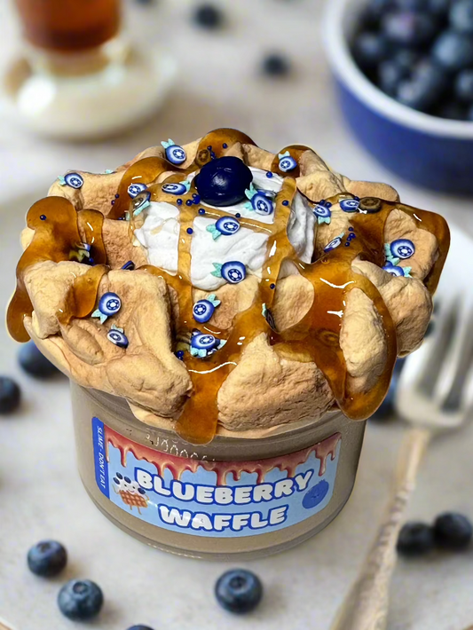 Blueberry Waffle Clay Kit Slime