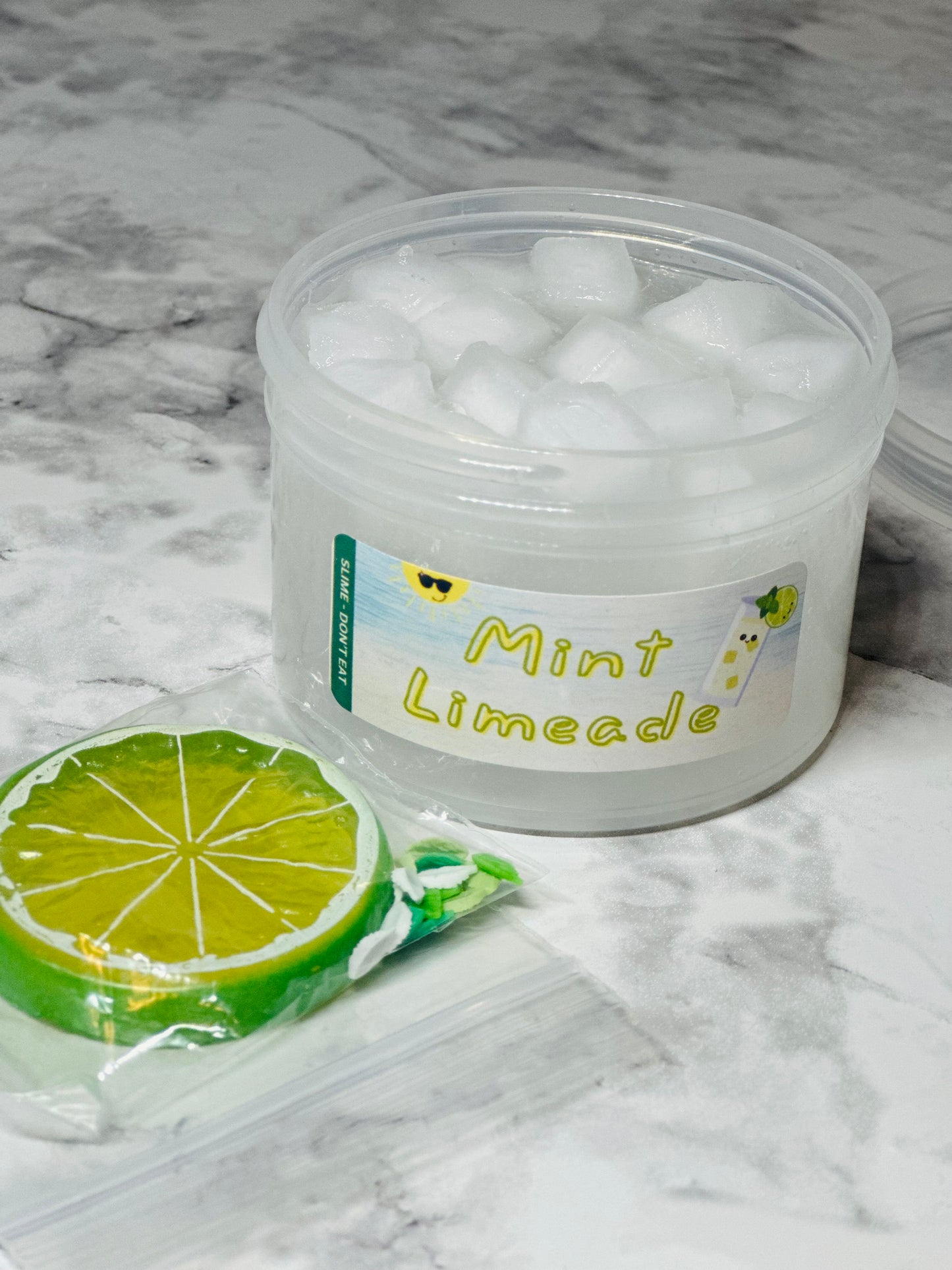 Mint Limeade Jelly Cube Slime