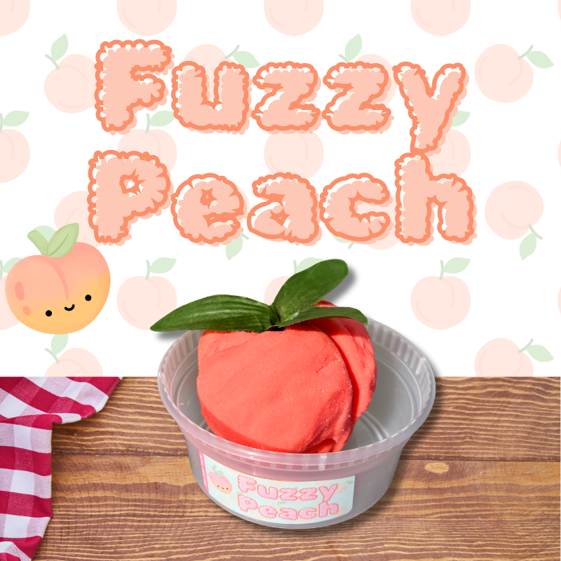 Fuzzy Peach Cloud Slime