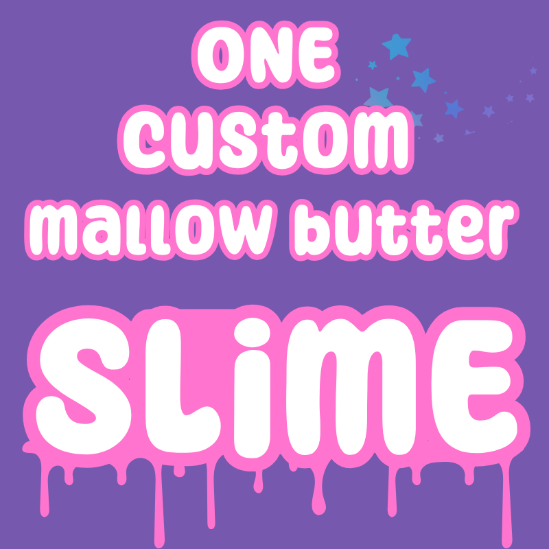 One Custom "Mallow" Fluffy Butter Slime